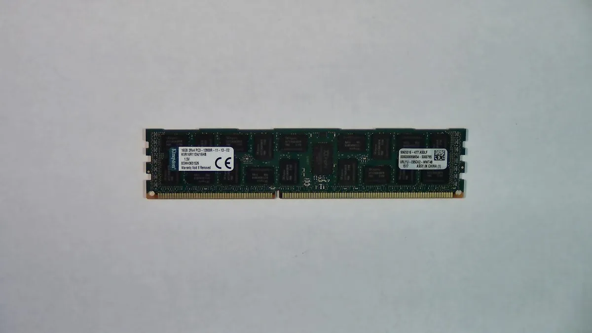 Kingston 16GB DDR3 1600MHz RDIMM ECC Registered Server Memory — photo of our stock