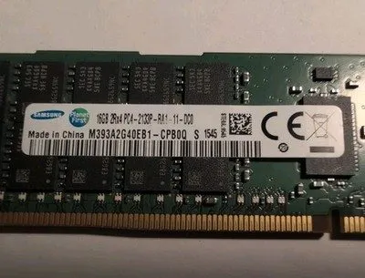 Samsung 16GB DDR4 2133MHz RDIMM ECC Registered Server Memory — photo of our stock