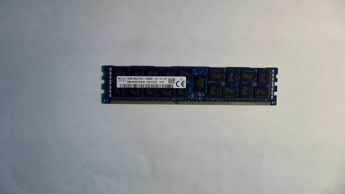 SK Hynix 16GB DDR3 1866MHz RDIMM ECC Registered Server Memory — photo of our stock