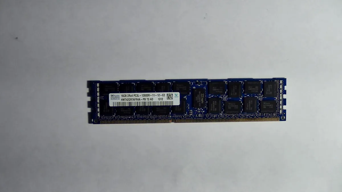 SK Hynix 16GB DDR3L 1600MHz RDIMM ECC Registered Server Memory — photo of our stock