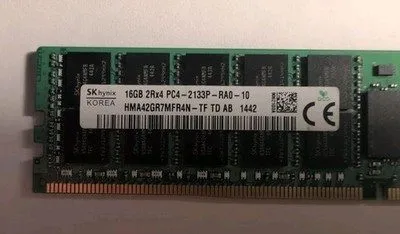 SK Hynix 16GB DDR4 2133MHz RDIMM ECC Registered Server Memory — photo of our stock