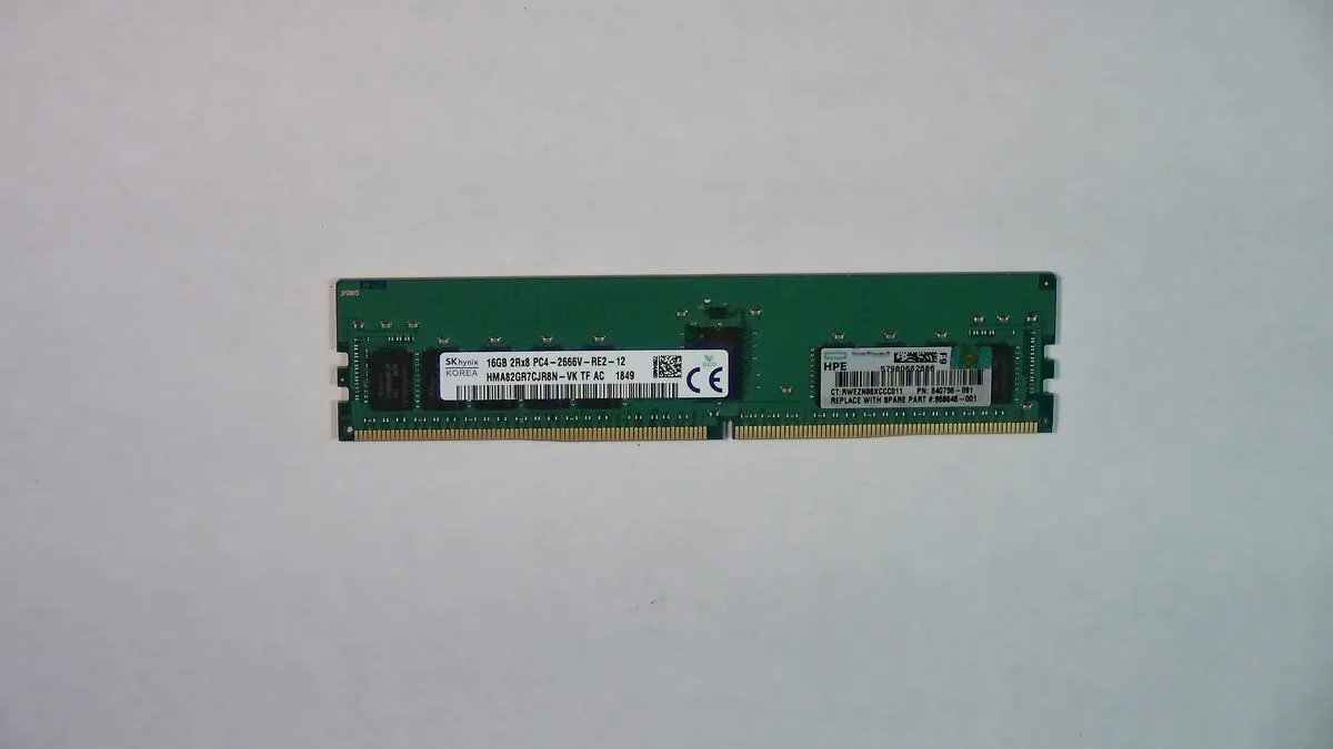 SK Hynix 16GB DDR4 2666MHz RDIMM ECC Registered Server Memory — photo of our stock